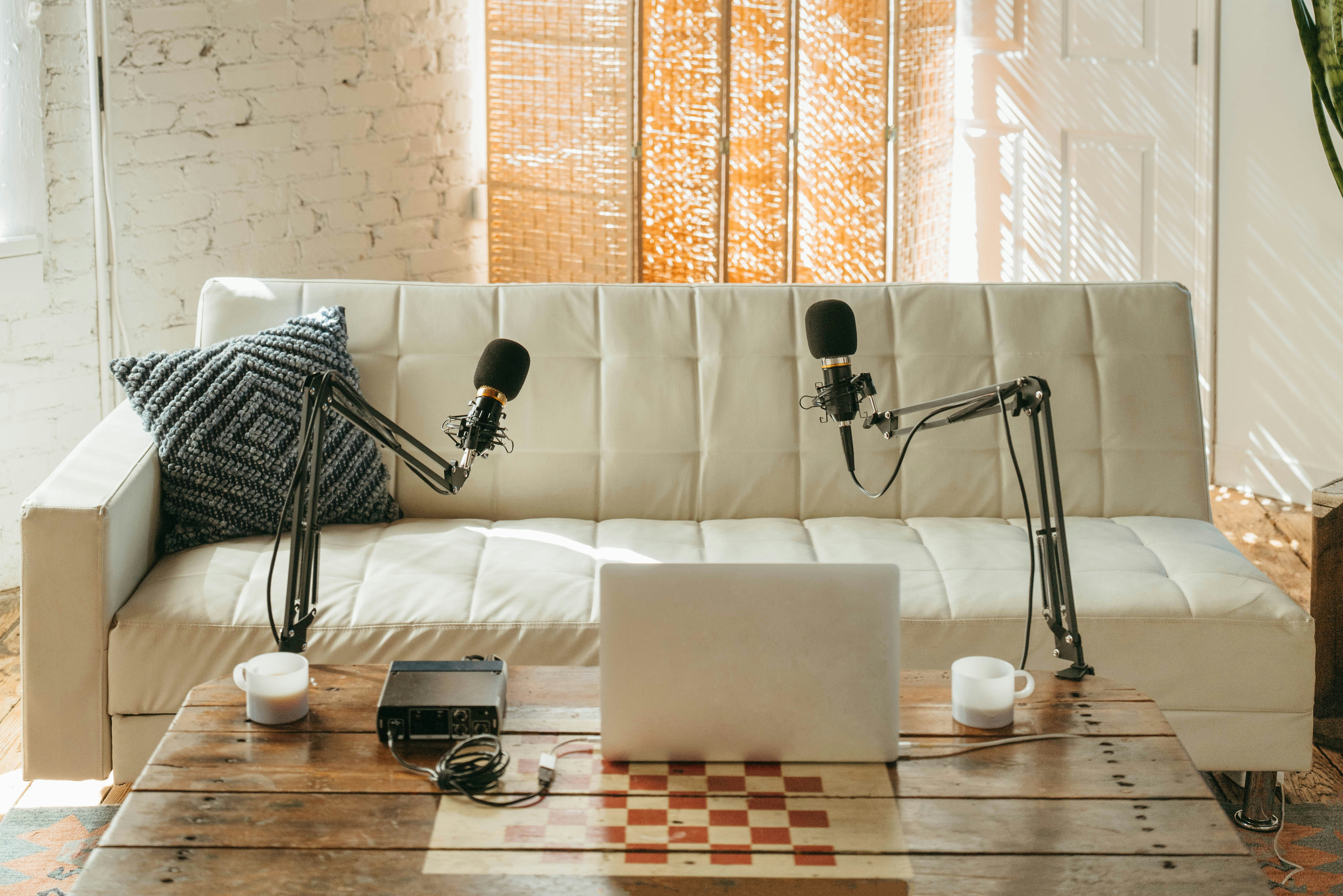 studio d'enregistrement de podcasts