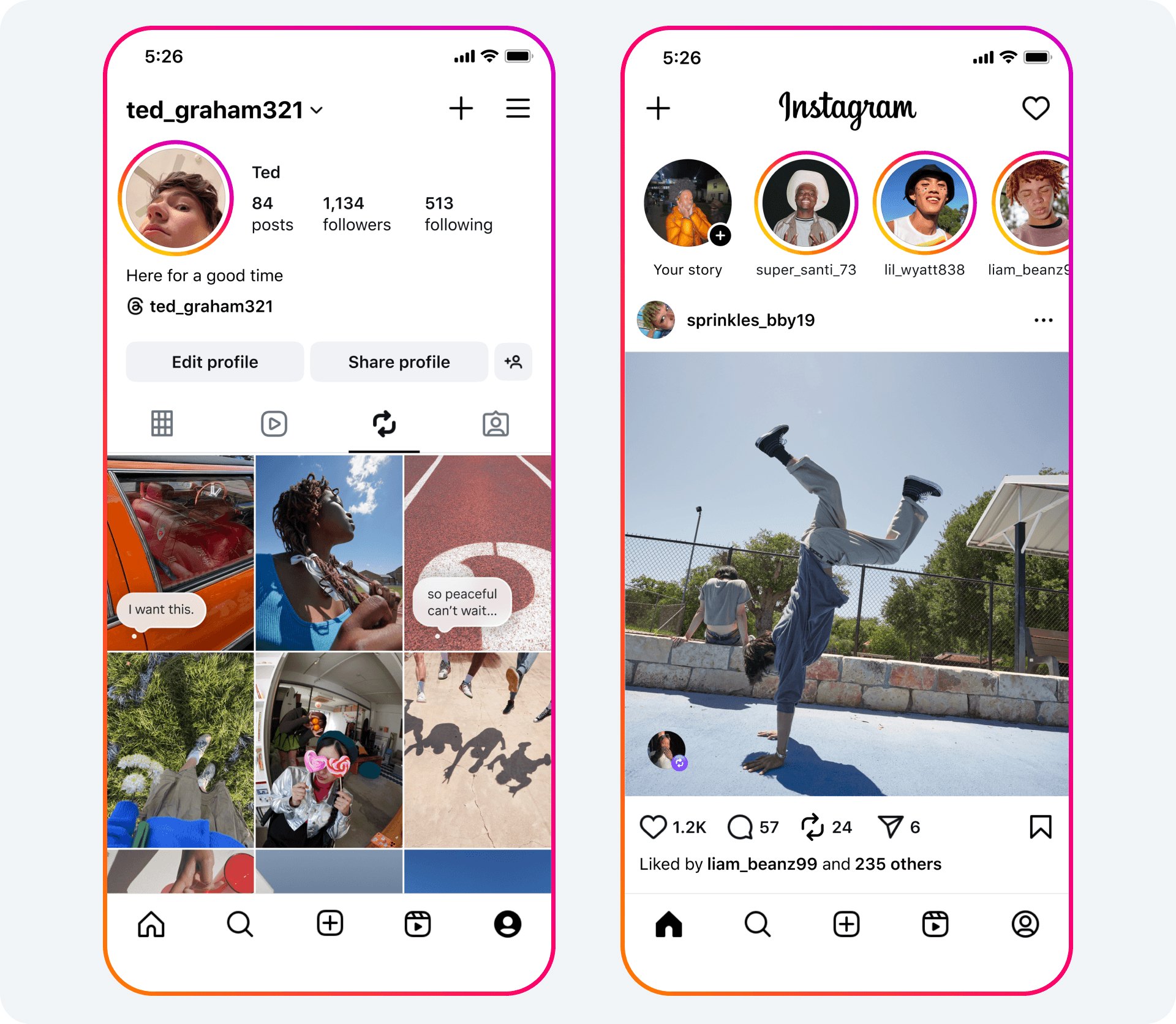 Instagram Repost Feature